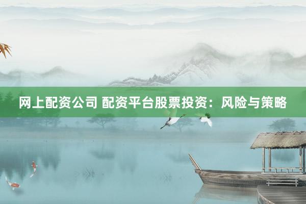 网上配资公司 配资平台股票投资：风险与策略